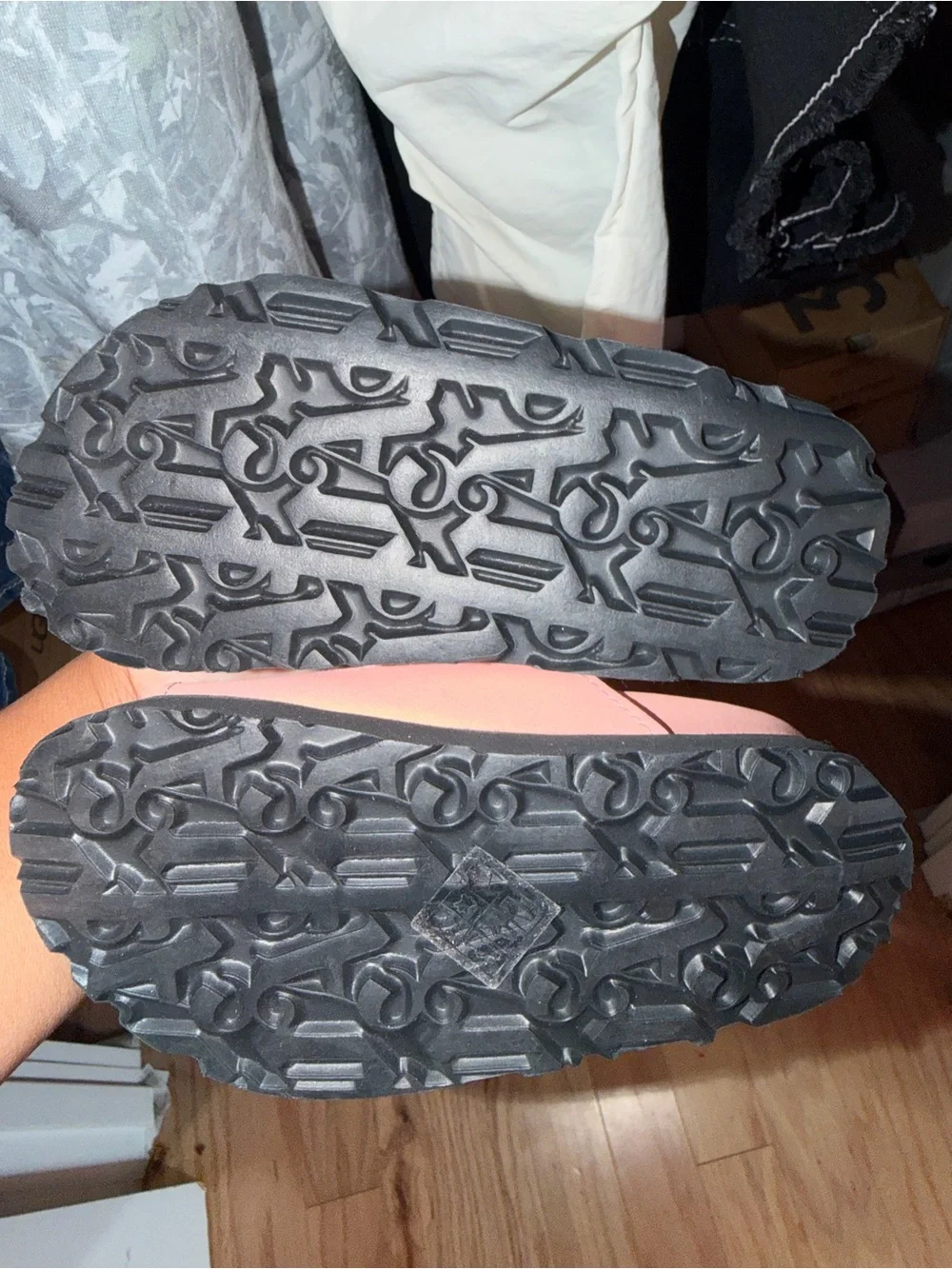 Palm Angels Pink Logo Double-Strap Kids Sandals